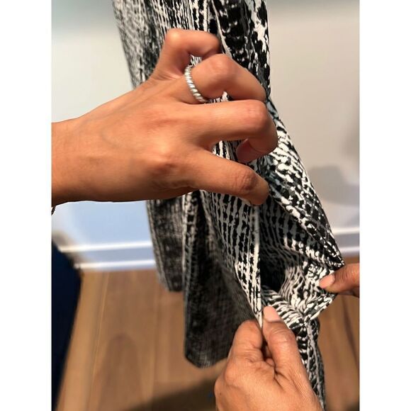 Eva Longoria printed sleeveless A-line fit and flare double-lined professional w - Picture 4 of 5